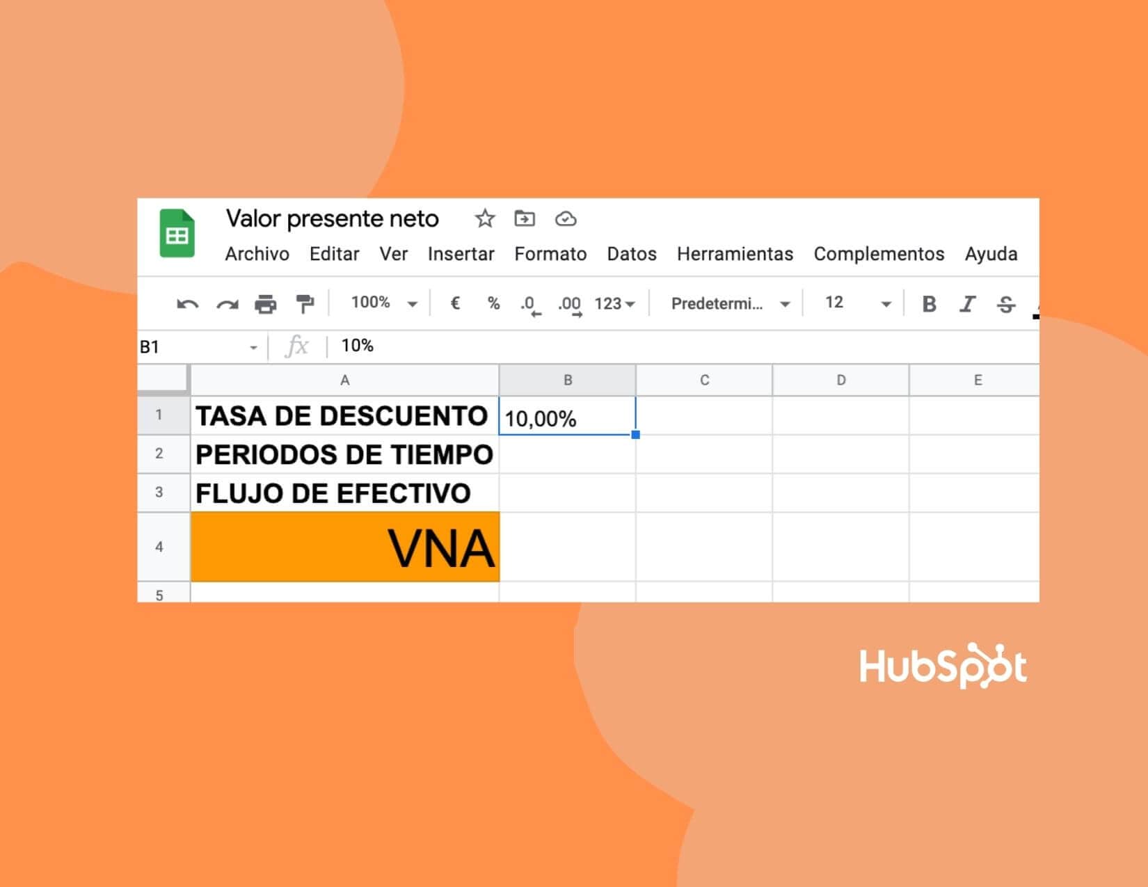 Cómo calcular el VPN en Excel: tasa de descuento