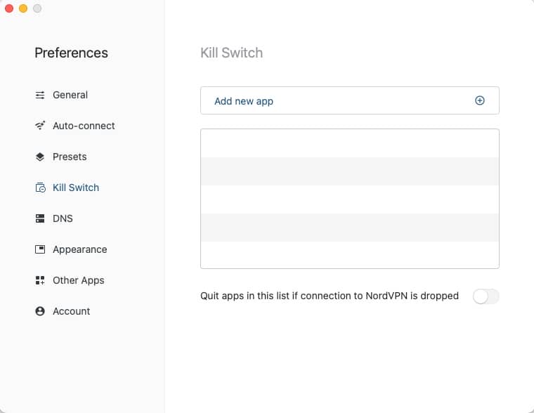 NordVPN Kill Switch