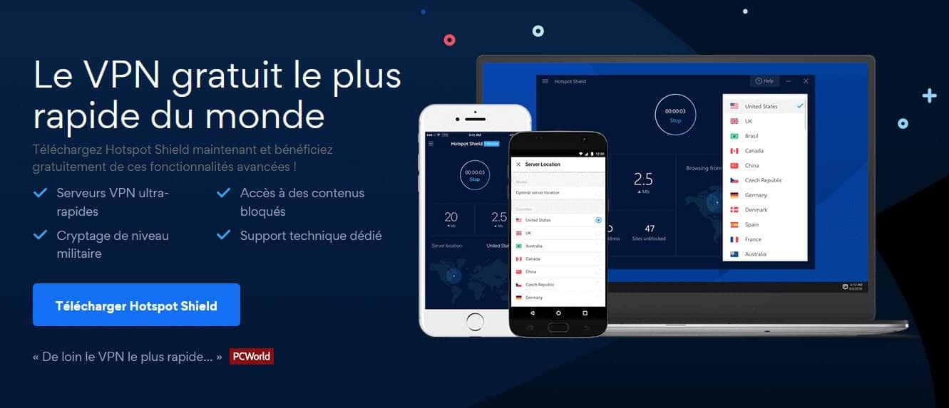 Hotspot Shield VPN Gratuit