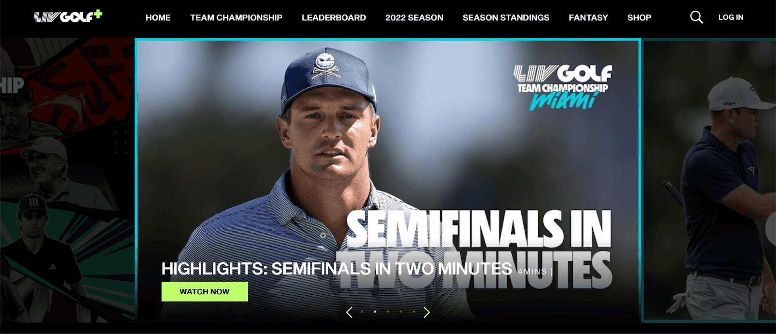 Best free sports streaming sites: LIV golf+