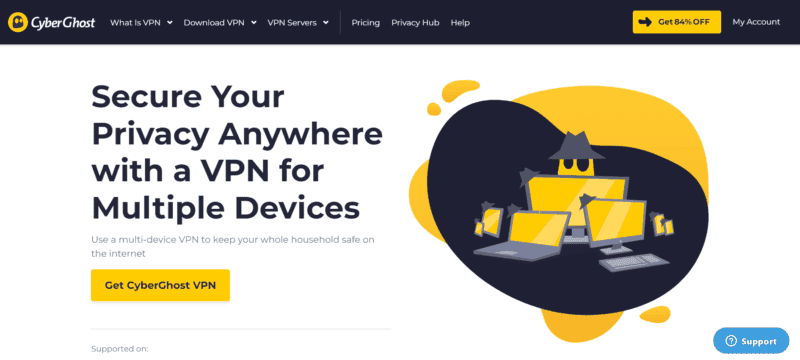 cyberghost simultaneous connections