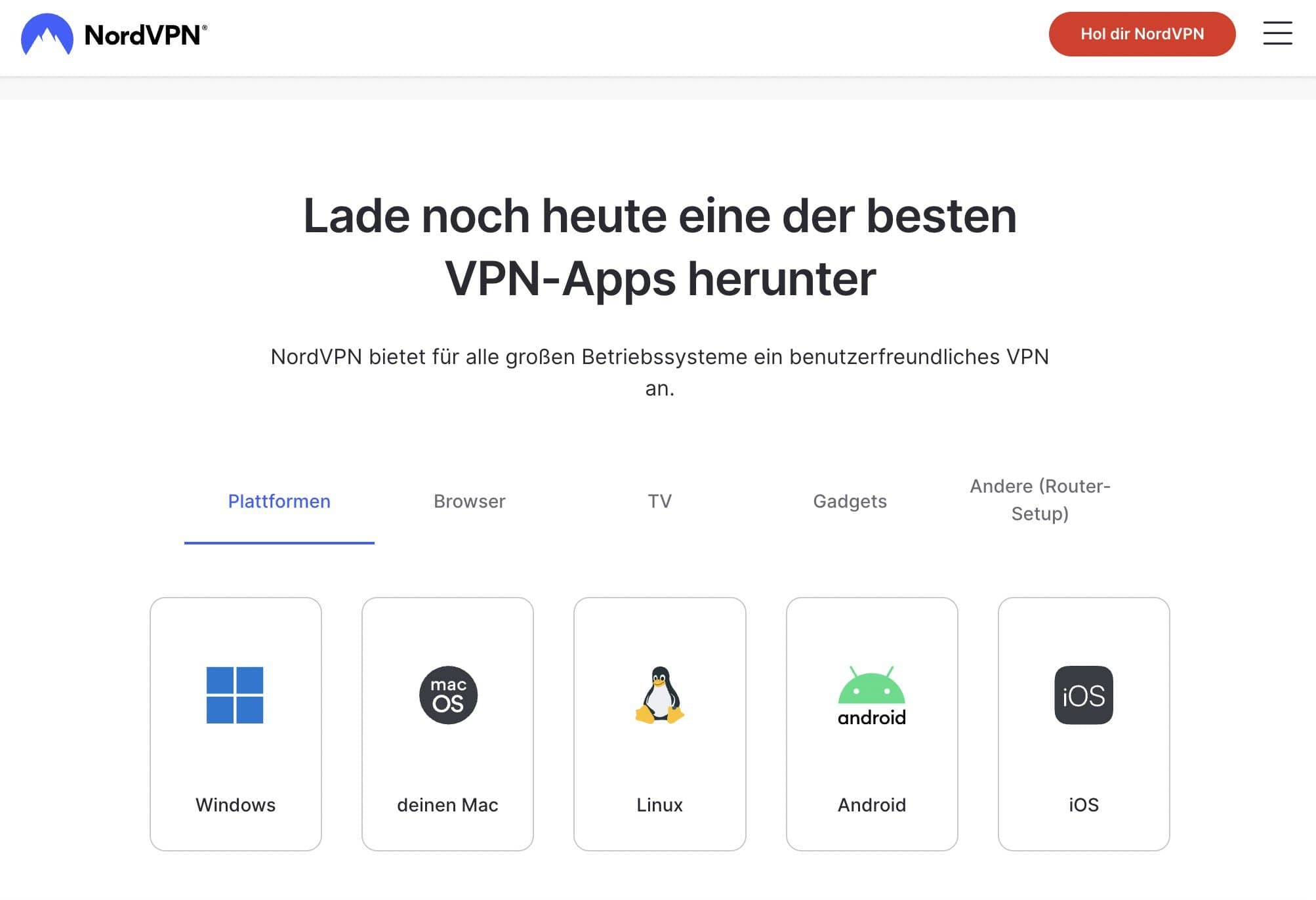 nordvpn plattformen download