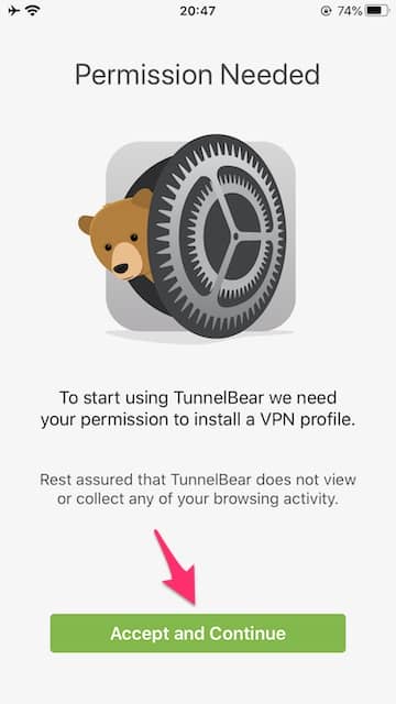 【iOS編】TunnelBear VPNの設定からアプリの使い方まで日本語で解説