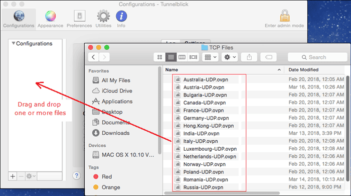 OpenVPN Mac Connection to Community Edition with Tunnelblick - Step 3