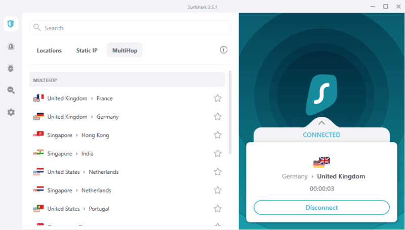 surfshark vpn multihop servers