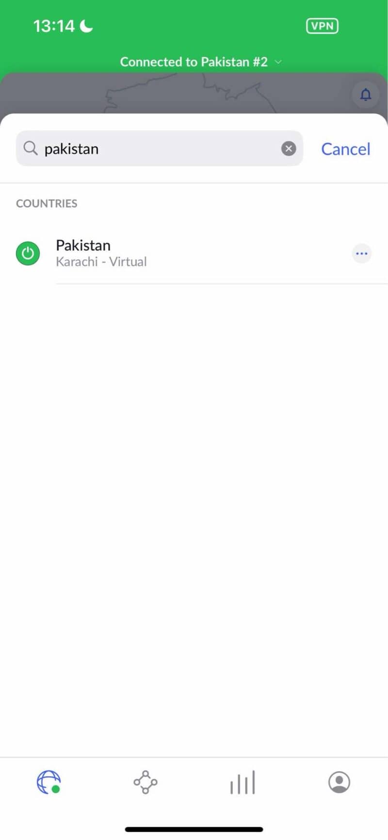 NordVPN connect to Pakistan