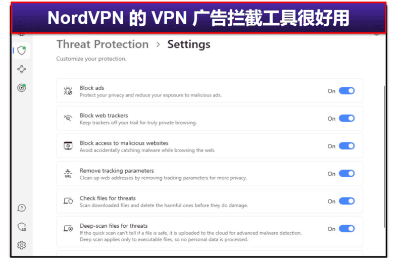 4. NordVPN：安全功能卓越，所有服务器的速度都很快