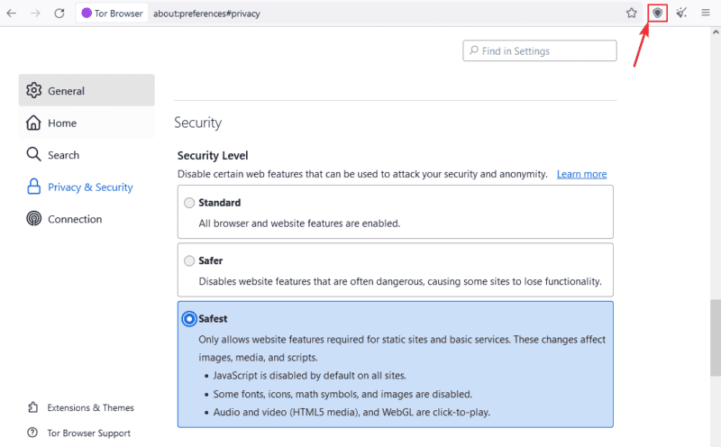 Tor-browser-settings