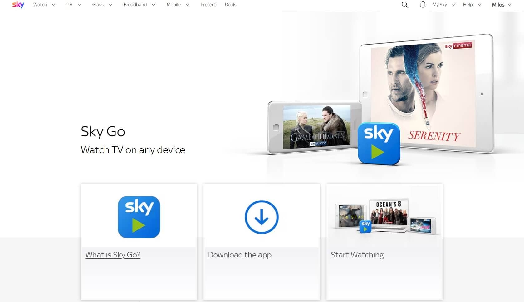 Sky Go App