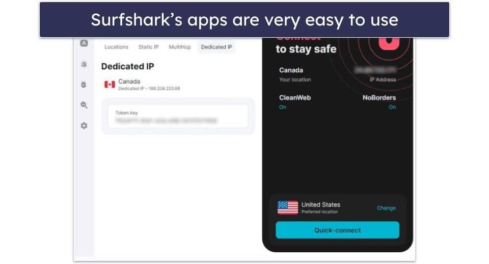 5 . Surfshark — Beginner-Friendly &amp; Affordable VPN With Dedicated IP Addresses