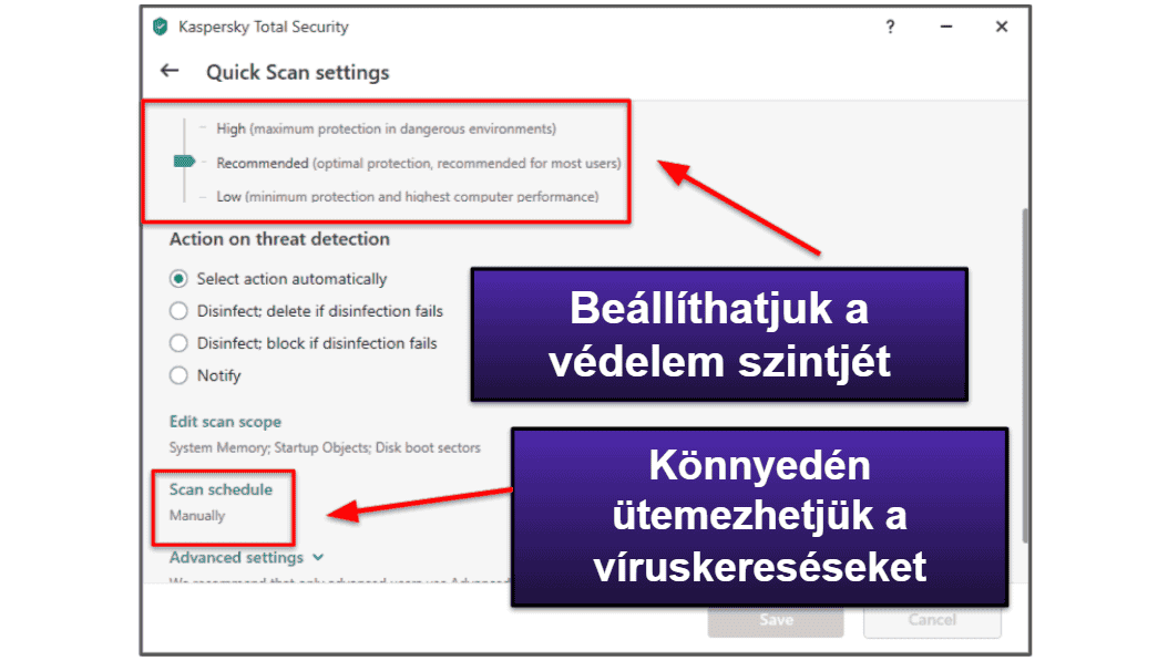 A Kaspersky felhasználói élmény &amp; a konfigurálás