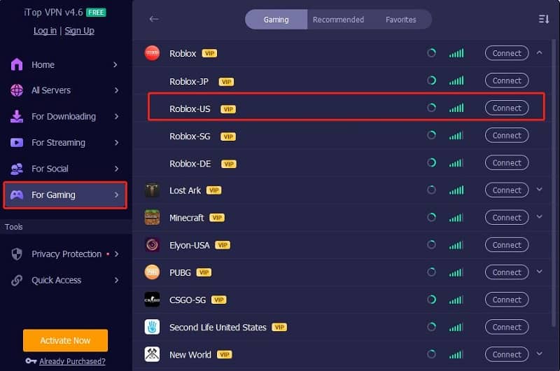 Roblox US VPN