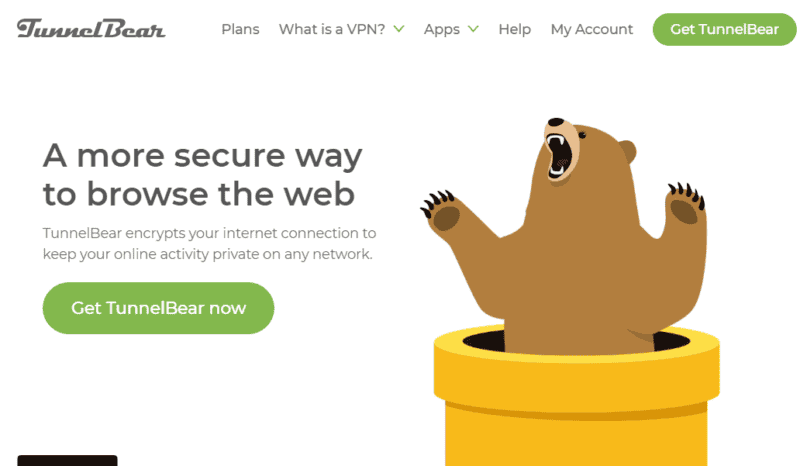 Tunnelbear for security call to action