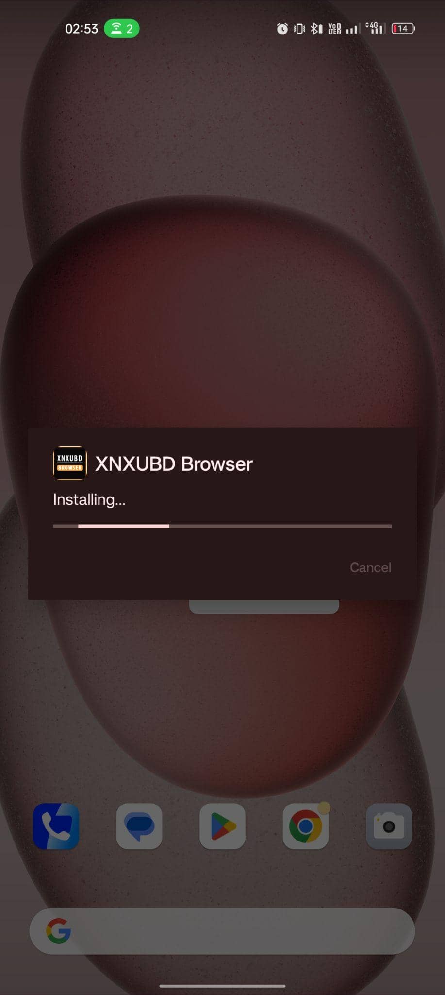 XNXUBD VPN Browser apk installing