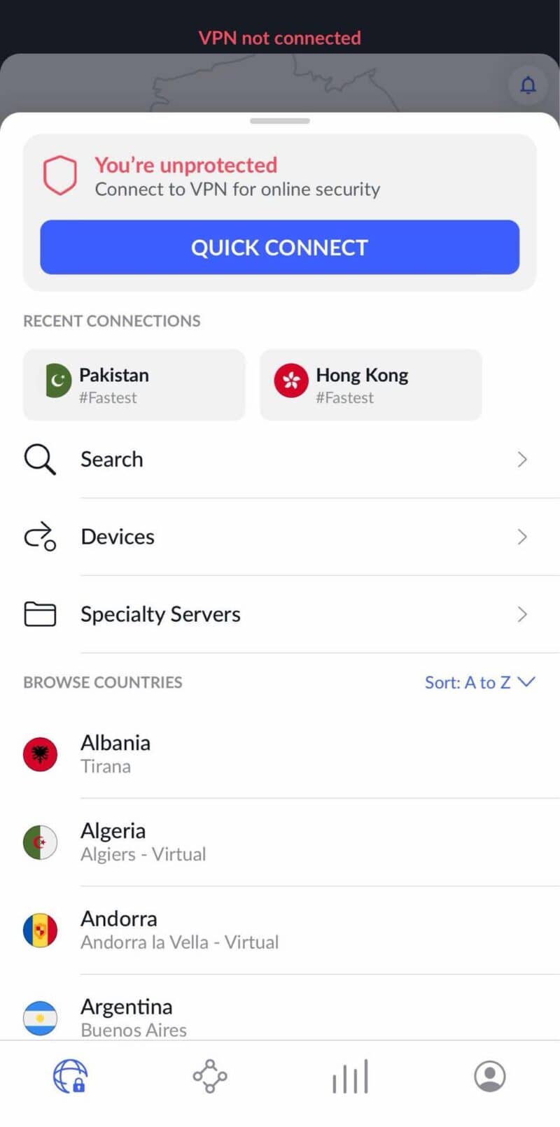 NordVPN type Pakistan