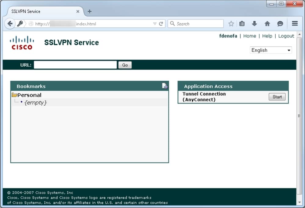 SSL VPN Service Tunnel Connection