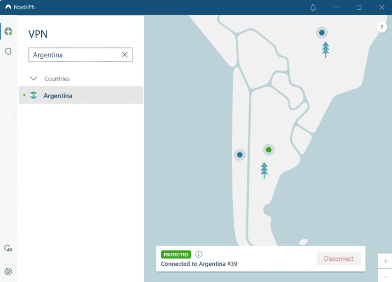 nordvpn argentina