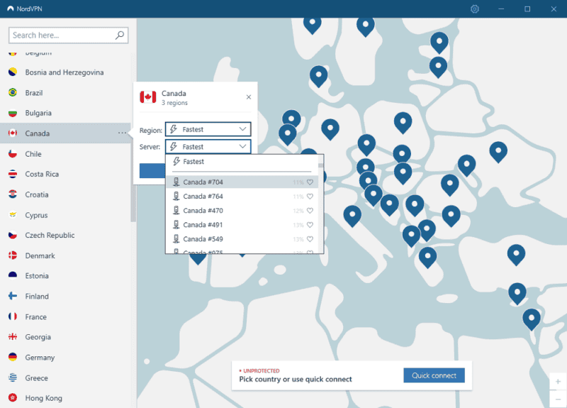 nordvpn-server-selection