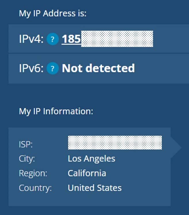 IP address in USA