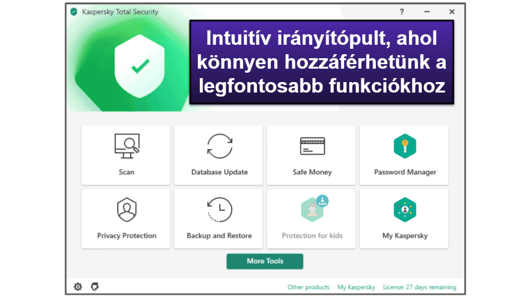 A Kaspersky felhasználói élmény &amp; a konfigurálás