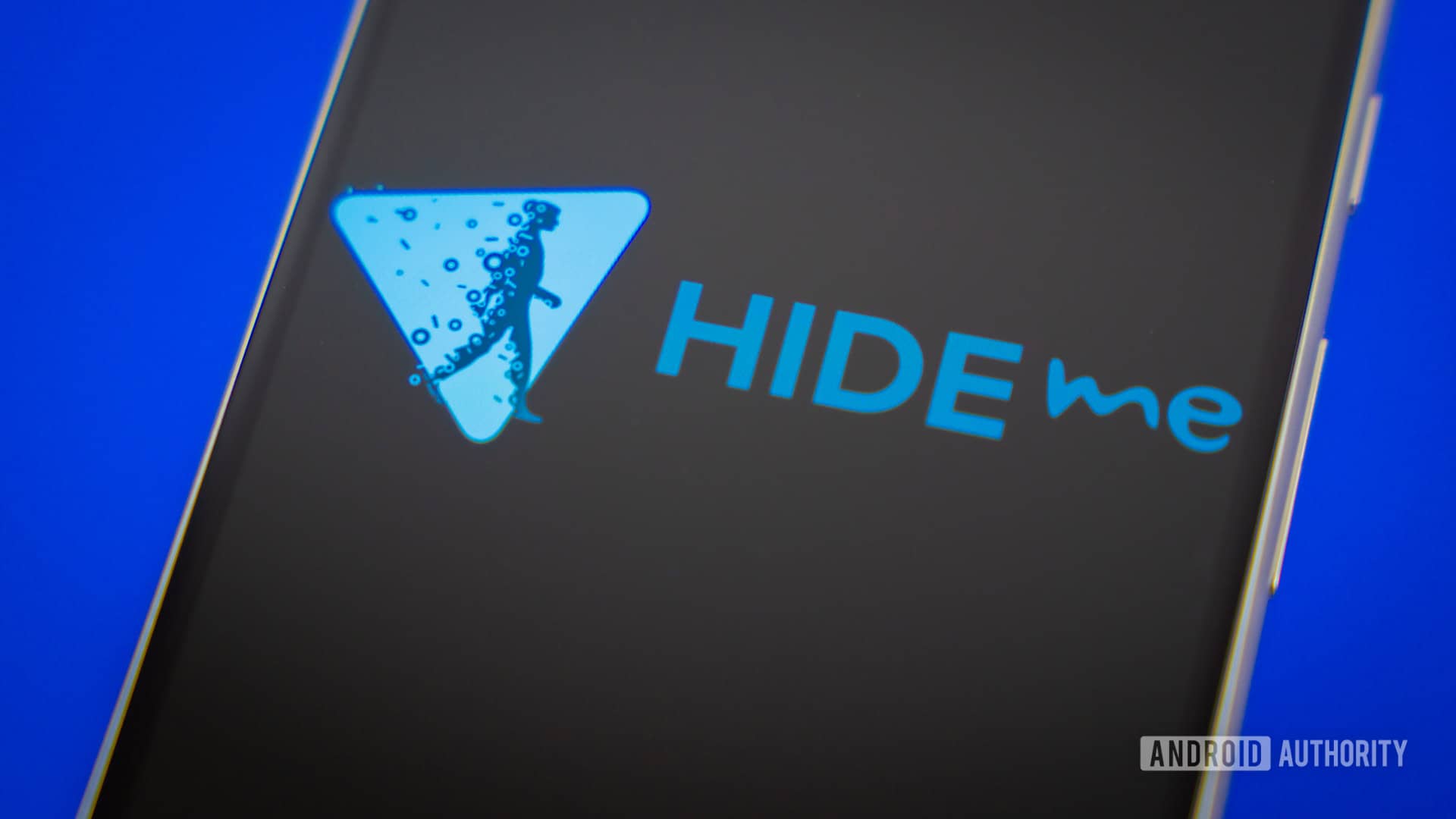 hide.me CPN logo on smartphone Stock photo