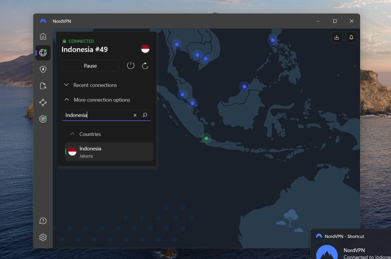 Connect To Indonesia Using Nordvpn