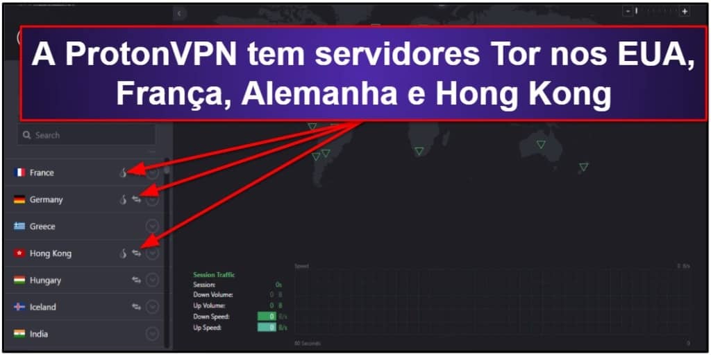 recurso do Proton VPN