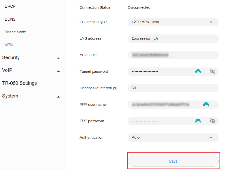 vpn configuration