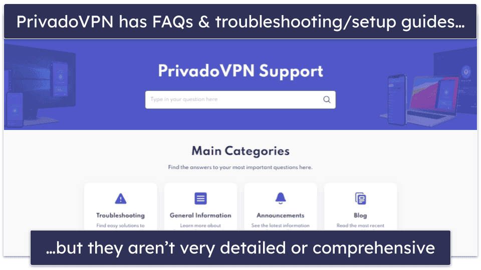 PrivadoVPN Customer Support — Room for Improvement