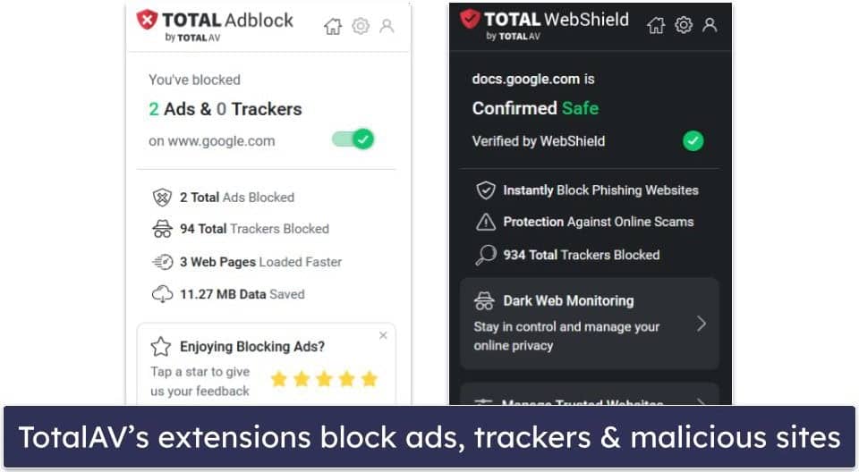 totalavSafe Browsing VPN Features — Decent Features in an Intuitive Interface (No Split Tunnelling)