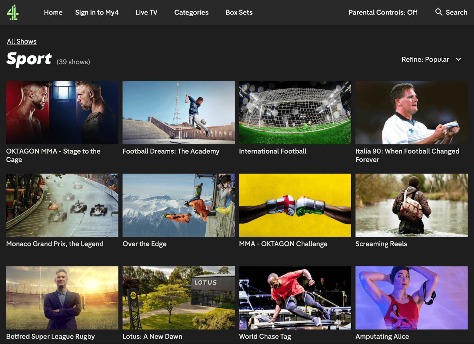 Best free sports streaming sites: Channel 4