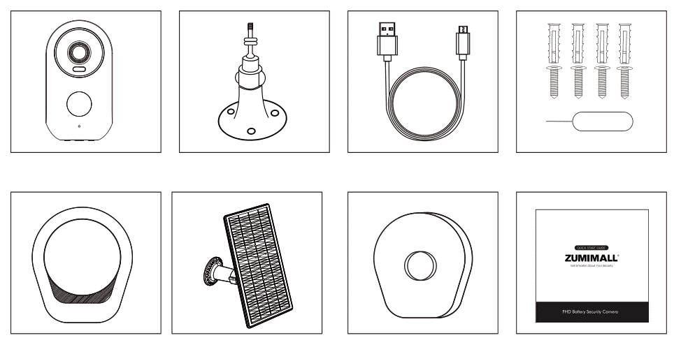 ZUMIMALL F5&Q6 FHD Battery Security Camera User Guide