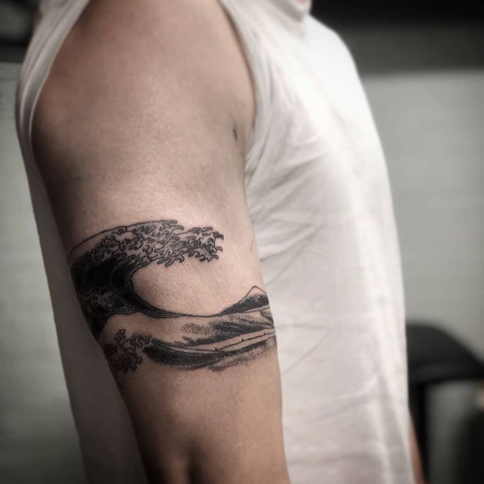 japanese wave tattoo