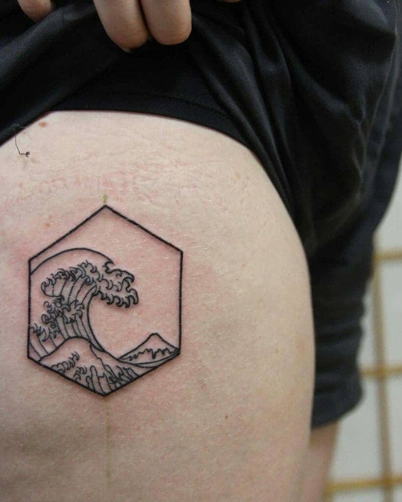 japanese wave tattoo