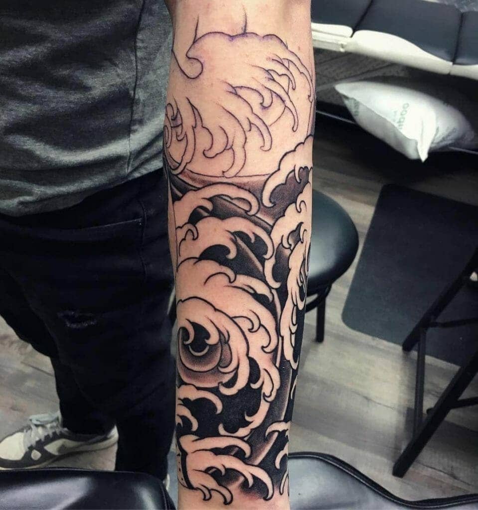 japanese wave tattoo