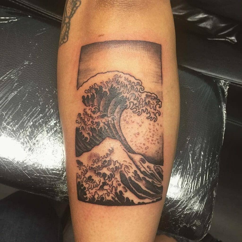 japanese wave tattoo