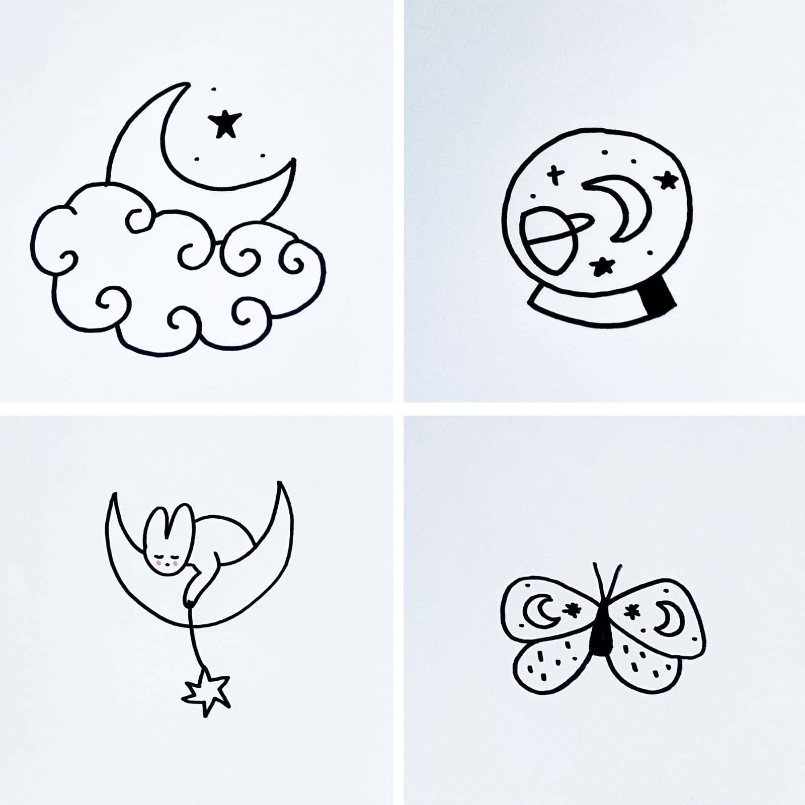 31 Easy Moon Drawing Ideas