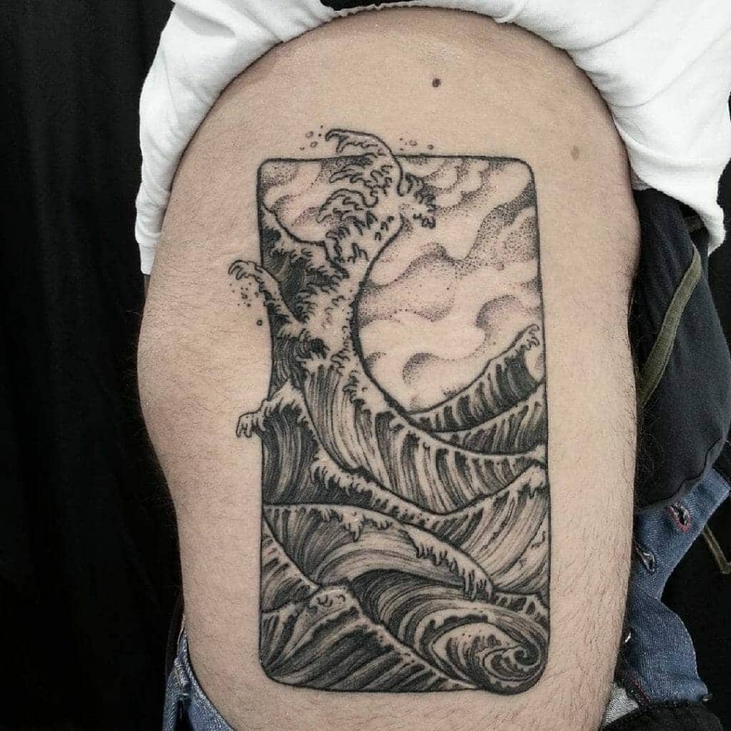 japanese wave tattoo