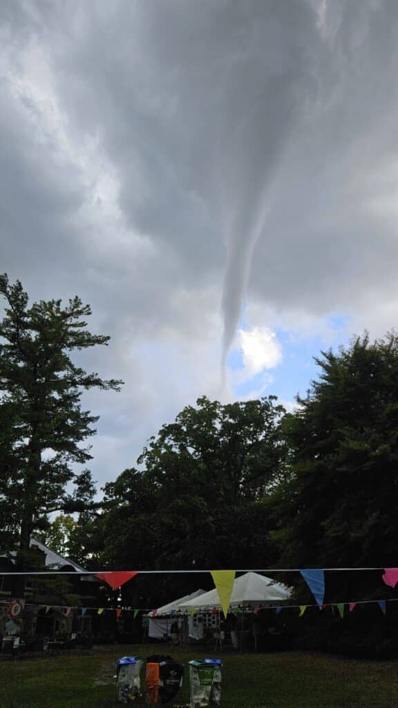 Funnel cloud spotted in Brantford on Saturday