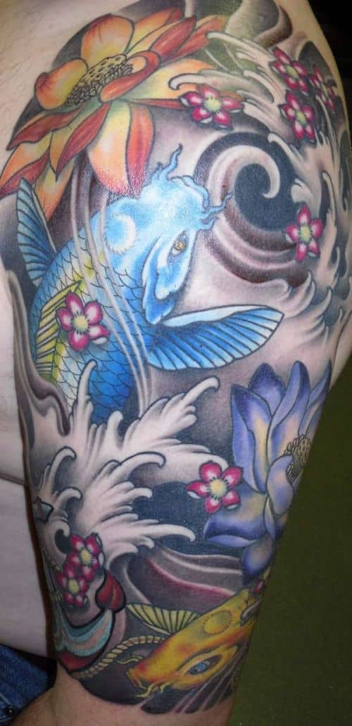 Japanese Koi Tattoo Sleeve