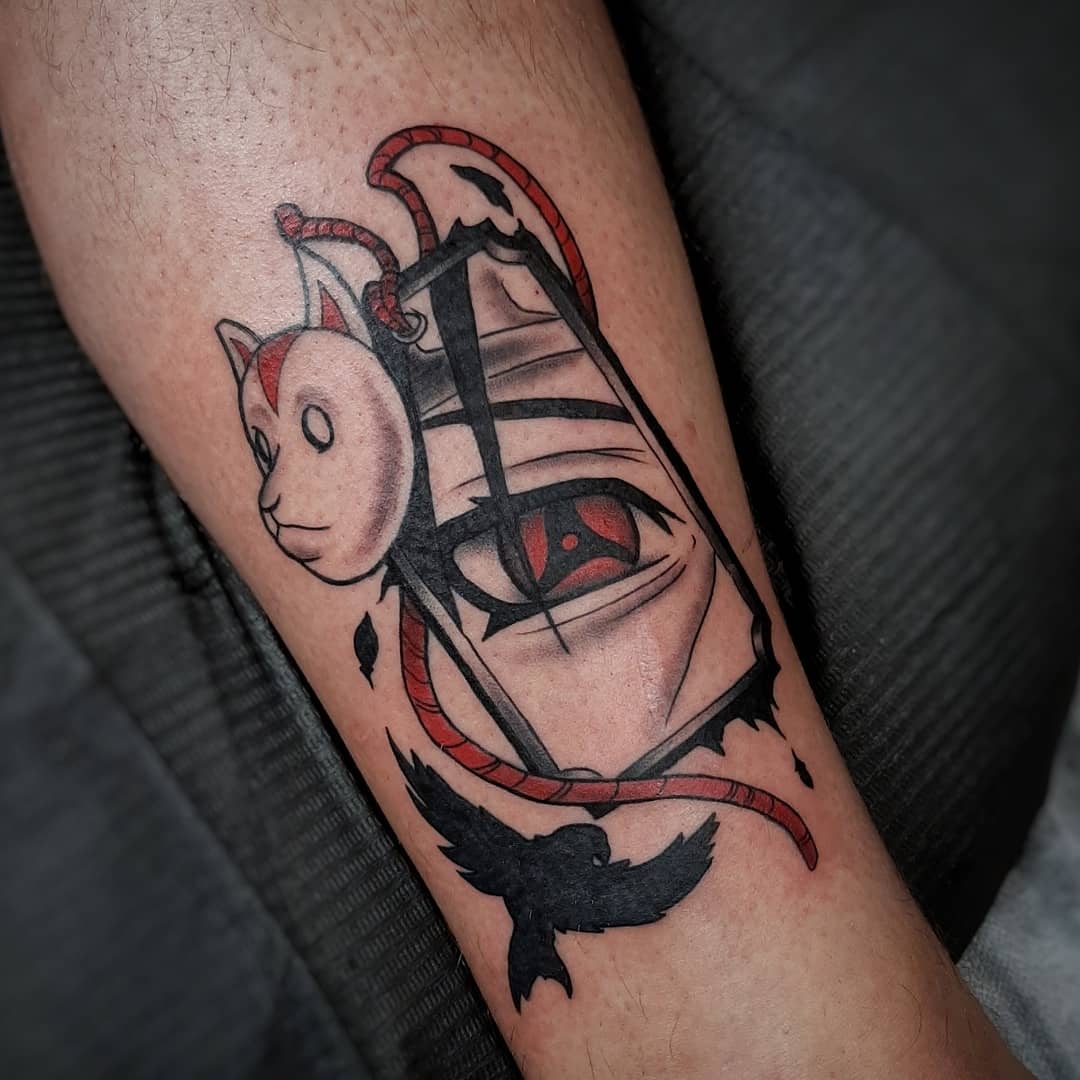 Japanese Red & Black Tattoo