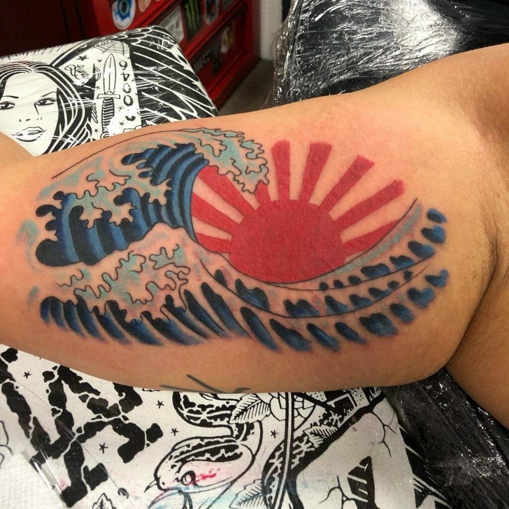 japanese wave tattoo