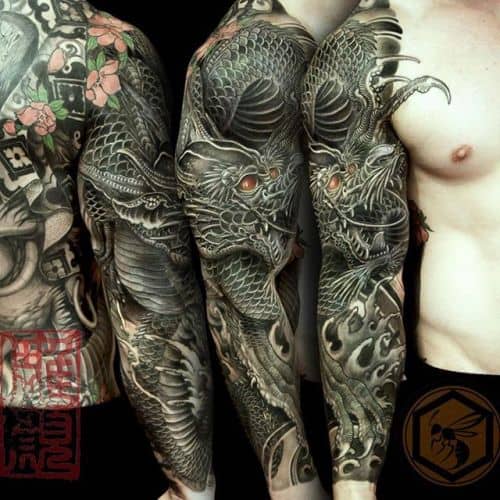 Japanese Art Sleeve Tattoos