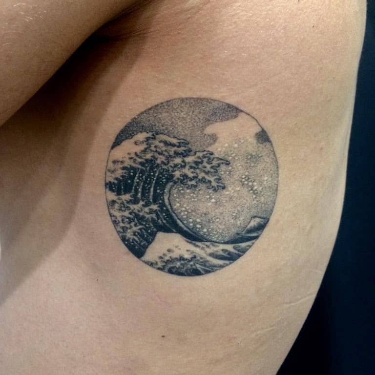 japanese wave tattoo