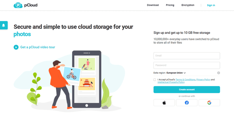 pcloud home page