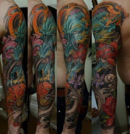 39 Japanese Tattoo Sleeve Designs For Men