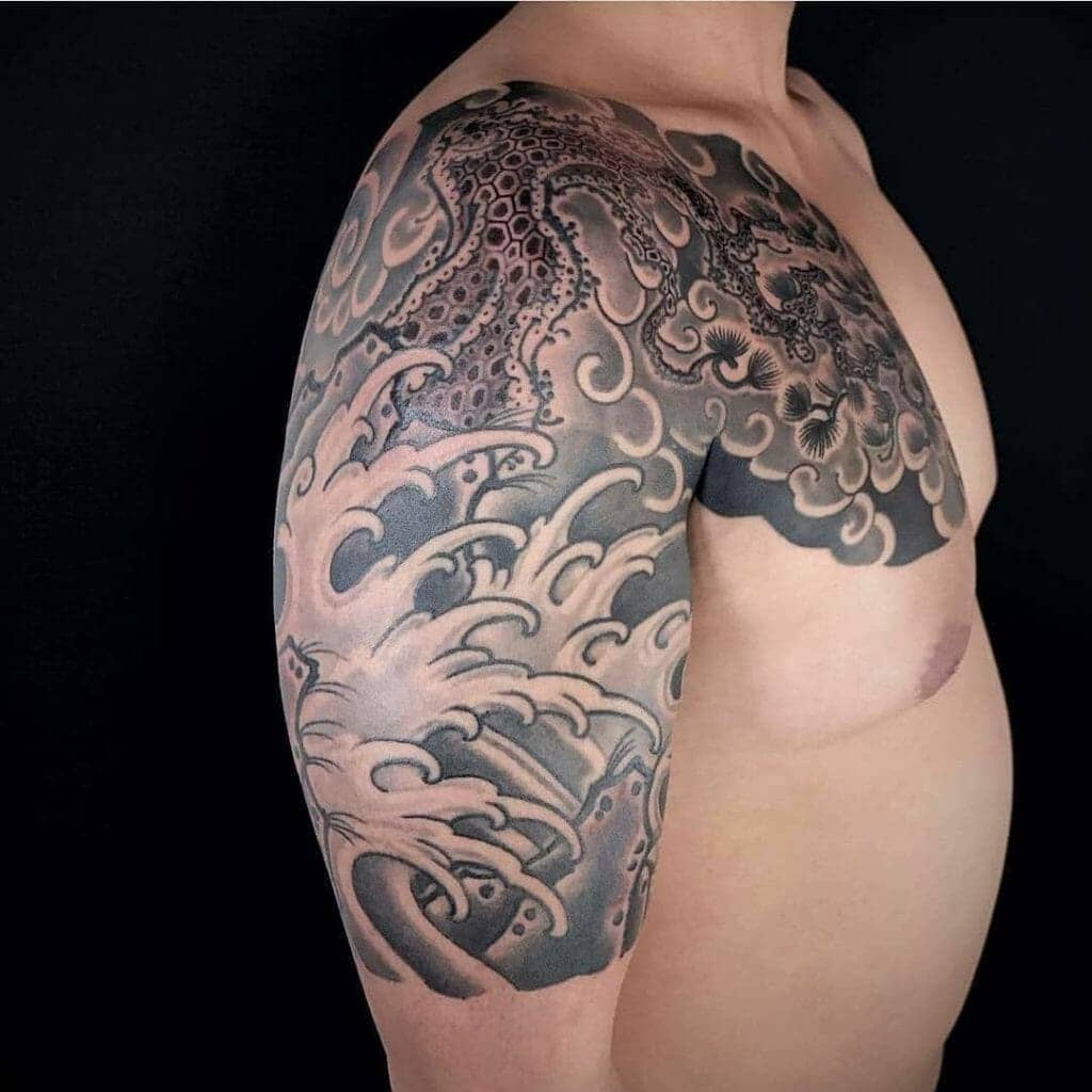 japanese wave tattoo