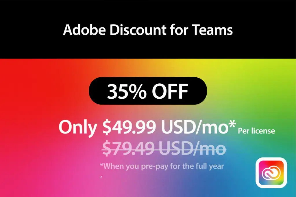 Adobe Discount for Teams