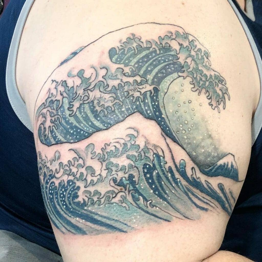 japanese wave tattoo