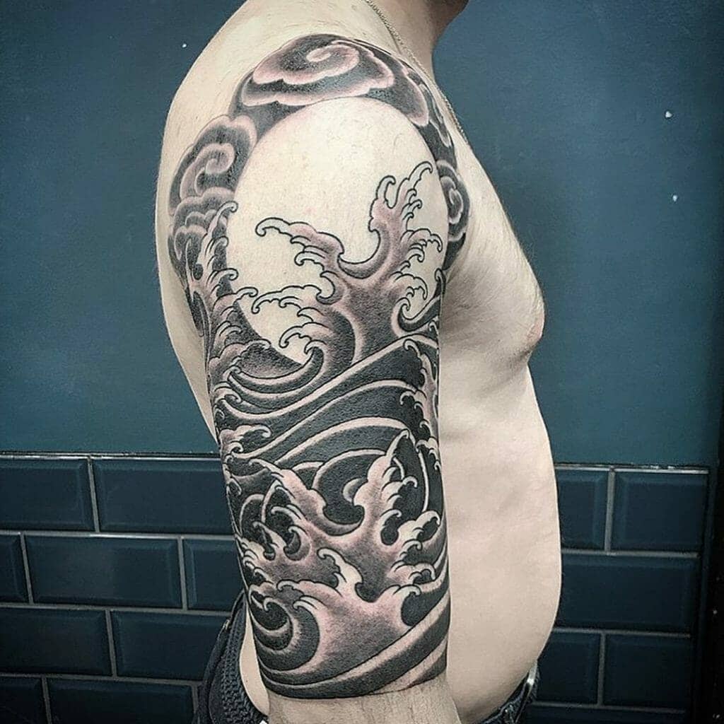 japanese wave tattoo